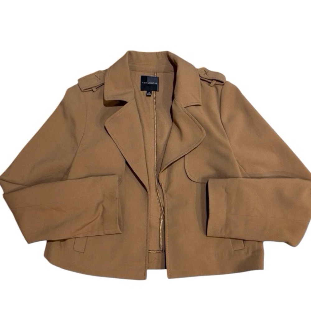 The Limited Cropped Camel Brown Jacket